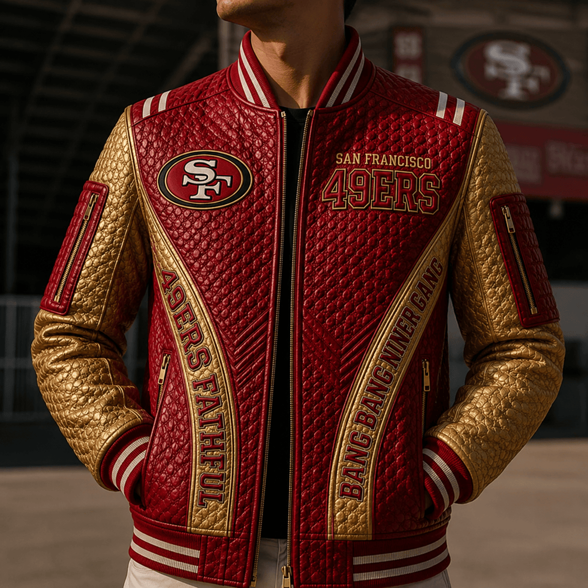 Premium SF49 Leather Zipper Jacket PVNA