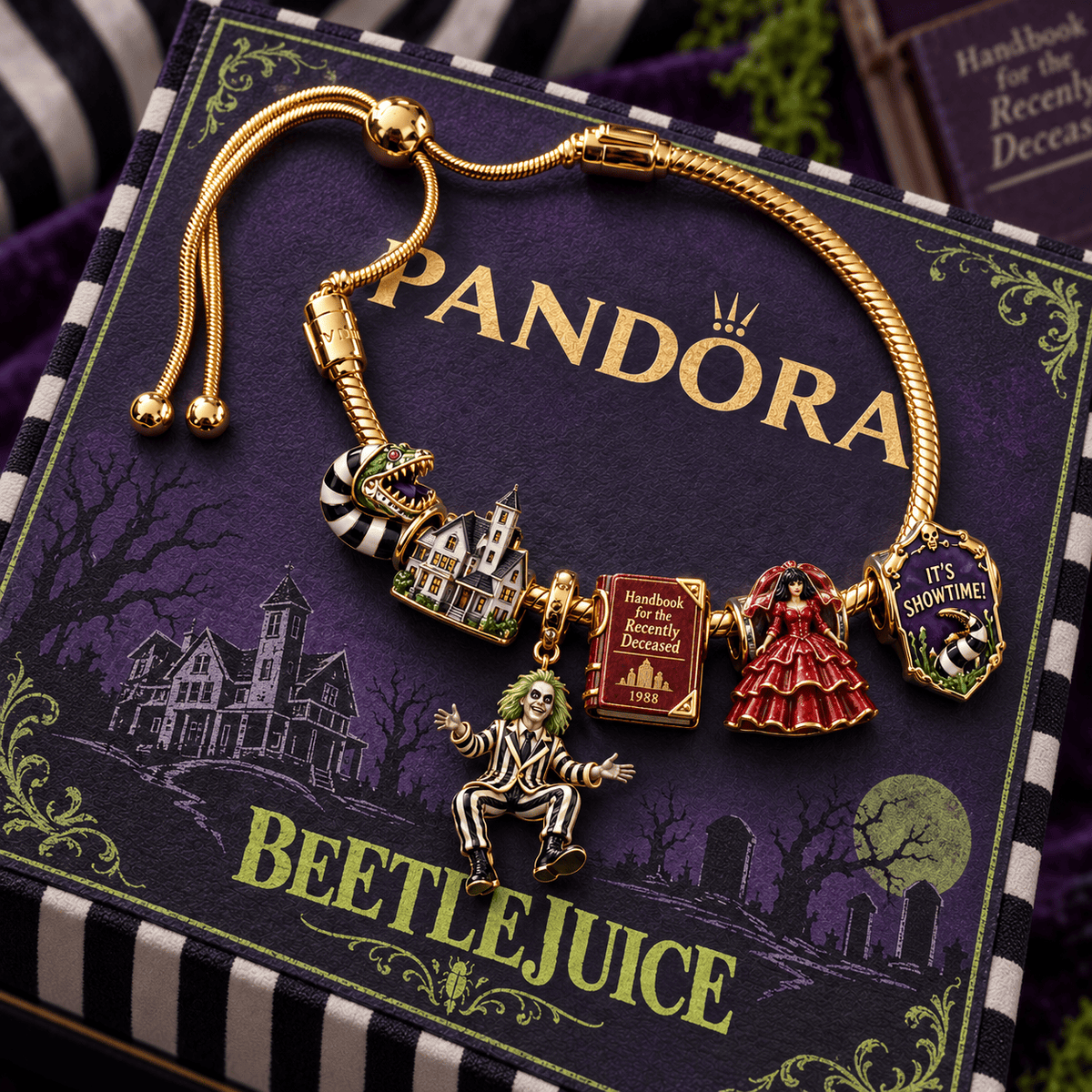 BTJ Silver Charm Bracelet Set NTVA