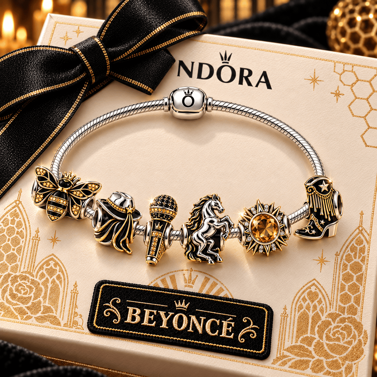 BYC Silver Charm Bracelet Set PNPA
