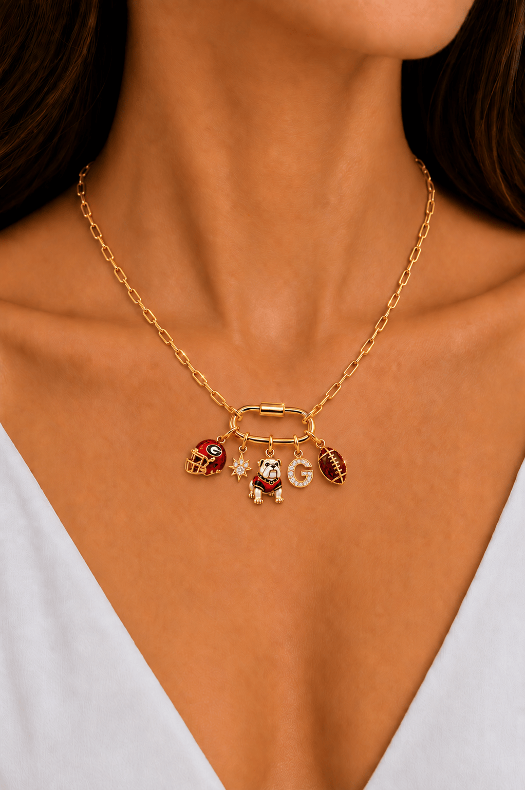 GGBD Solid Gold Chain with Diamond Pendant TMH