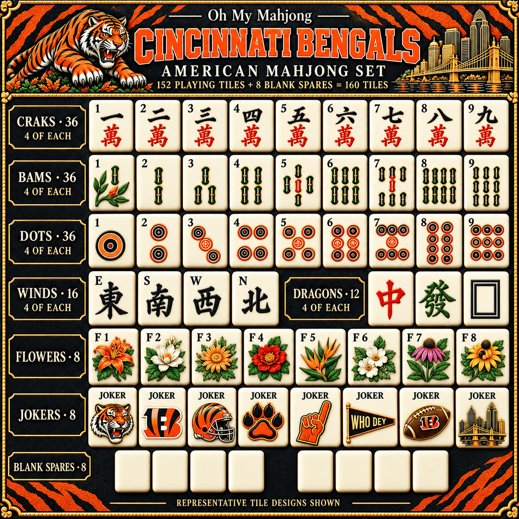 CCBG Premium Mahjong Set – Game Night Edition NHVH